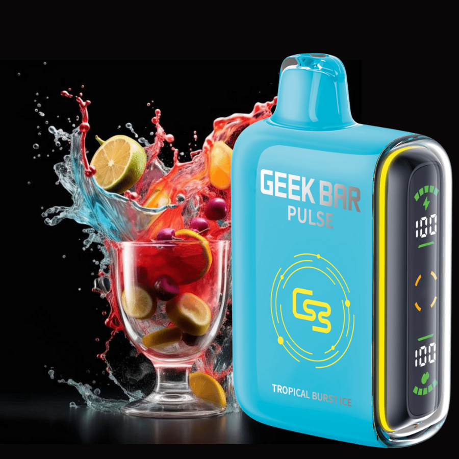 Geek Bar Pulse 9000 Disposable Vape-Tropical Burst Ice 20mg / 9000 Puffs Okotoks Vape SuperStore Okotoks Alberta