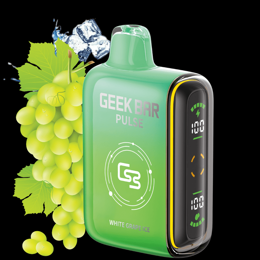 Geek Bar Pulse 9000 Disposable Vape - White Grape Ice 9000 Puffs / 20mg Okotoks Vape SuperStore Okotoks Alberta