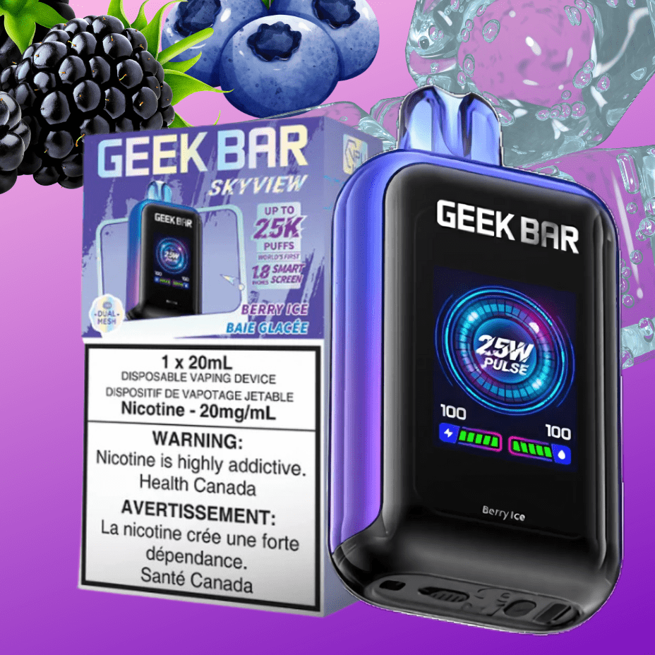 Geek Bar Skyview 25K Disposable Vape - Berry Ice 25000 Puffs / 20mg Okotoks Vape SuperStore Okotoks Alberta