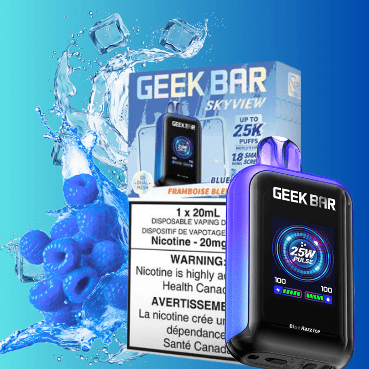 Geek Bar Skyview 25K Disposable Vape - Blue Razz Ice 25000 Puffs / 20mg Okotoks Vape SuperStore Okotoks Alberta