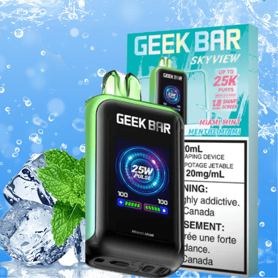 Geek Bar Skyview 25K Disposable Vape-Miami Mint Okotoks Vape SuperStore Okotoks Alberta