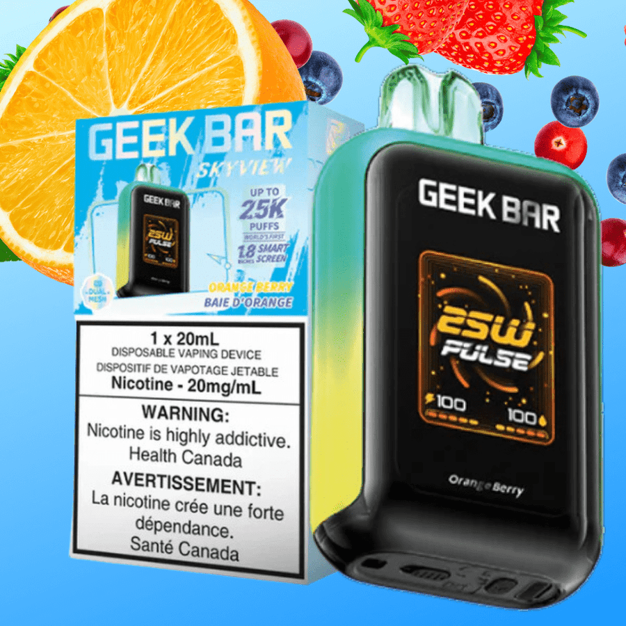 Geek Bar Skyview 25K Disposable Vape - Orange Berry 25000 Puffs / 20mg Okotoks Vape SuperStore Okotoks Alberta