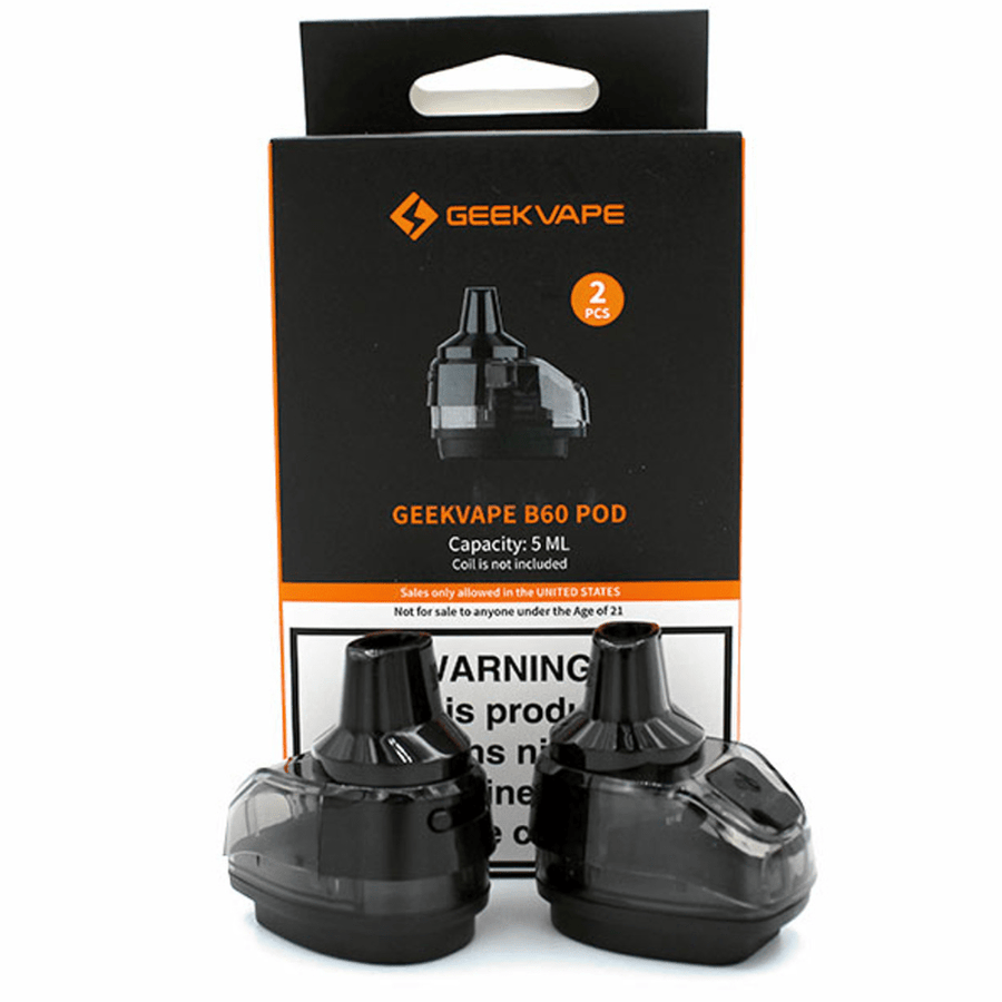 Geekvape B60 Boost 2 Empty Replacement Pods (2/pkg) 2/pkg Okotoks Vape SuperStore Okotoks Alberta