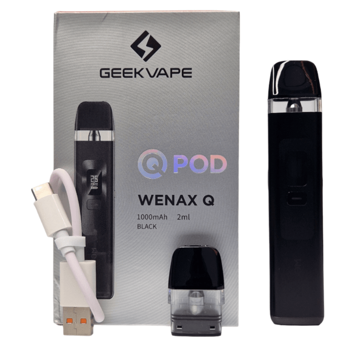 Geekvape Wenax Q Pod Kit-1000 mAh Black Okotoks Vape SuperStore Okotoks Alberta