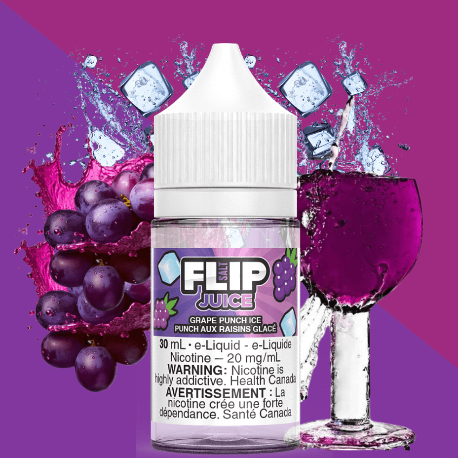 Grape Punch Ice Salt by Flip Juice 30ml / 12mg Okotoks Vape SuperStore Okotoks Alberta