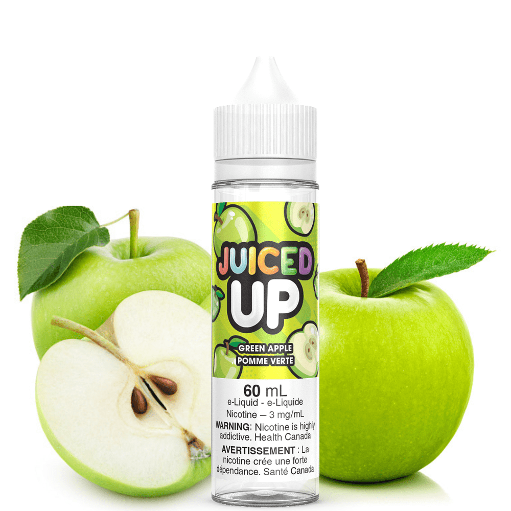 Green Apple by Juiced Up E-Liquid 60ml / 3mg Okotoks Vape SuperStore Okotoks Alberta