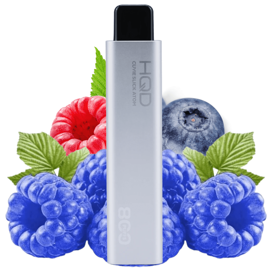 HQD Atom 800 Disposable Vape-Blue Raspberry 20mg / 2mL Okotoks Vape SuperStore Okotoks Alberta