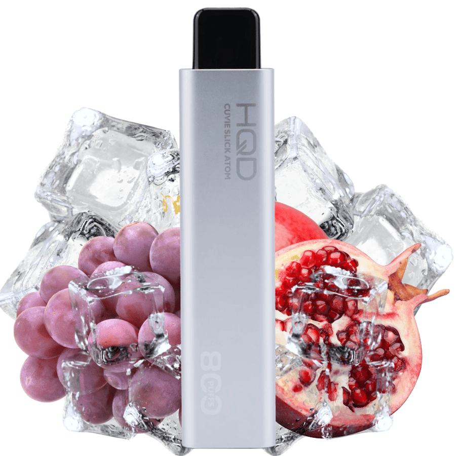 HQD Atom 800 Disposable Vape-Grape Pomegranate Ice 20mg / 2mL Okotoks Vape SuperStore Okotoks Alberta