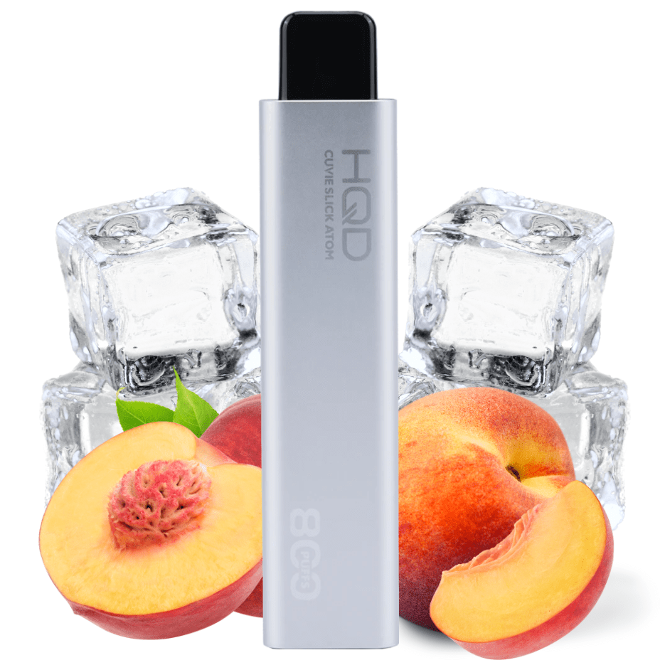 HQD Atom 800 Disposable Vape-Peach Ice 20mg / 2mL Okotoks Vape SuperStore Okotoks Alberta