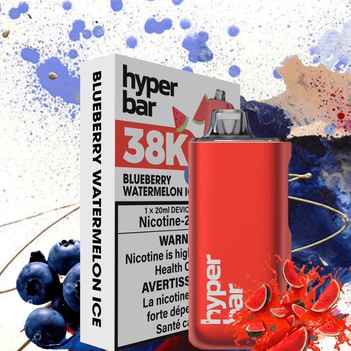 Hyper Bar BE38000 Disposable Vape-Blueberry Watermelon Ice 38000 Puffs / 20mg Okotoks Vape SuperStore Okotoks Alberta