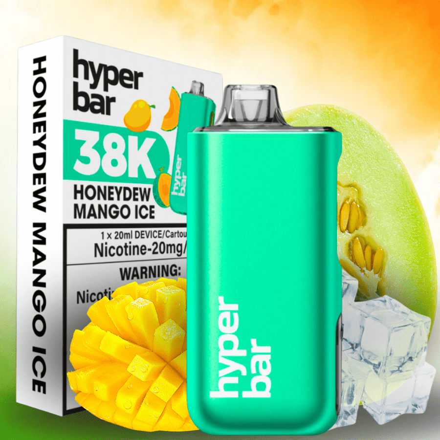 Hyper Bar BE38000 Disposable Vape-Honeydew Mango Ice 38000 Puffs / 20mg Okotoks Vape SuperStore Okotoks Alberta