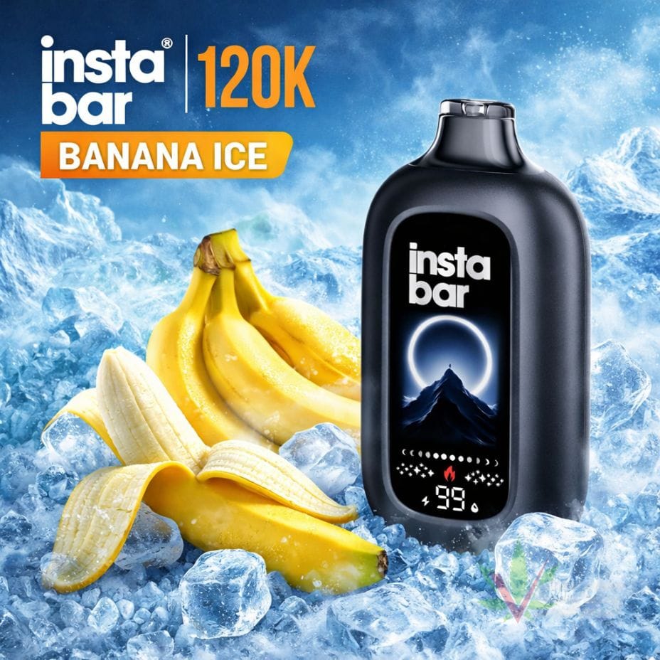 Insta Bar 120K Disposable Vape - Banana Ice 120000 / 20mg Okotoks Vape SuperStore Okotoks Alberta