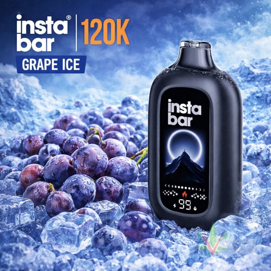 Insta Bar 120K Disposable Vape - Grape Ice 120000 / 20mg Okotoks Vape SuperStore Okotoks Alberta