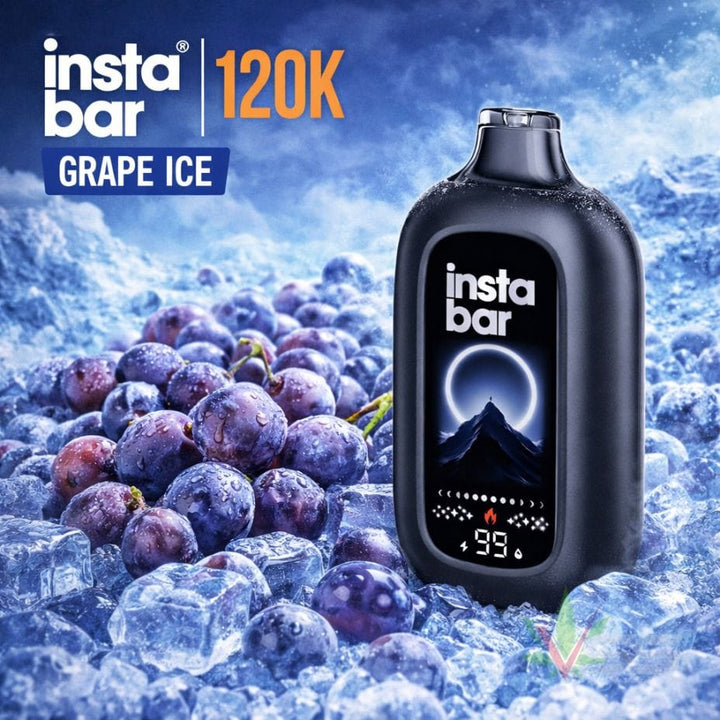 Insta Bar 120K Disposable Vape - Grape Ice 120000 / 20mg Okotoks Vape SuperStore Okotoks Alberta