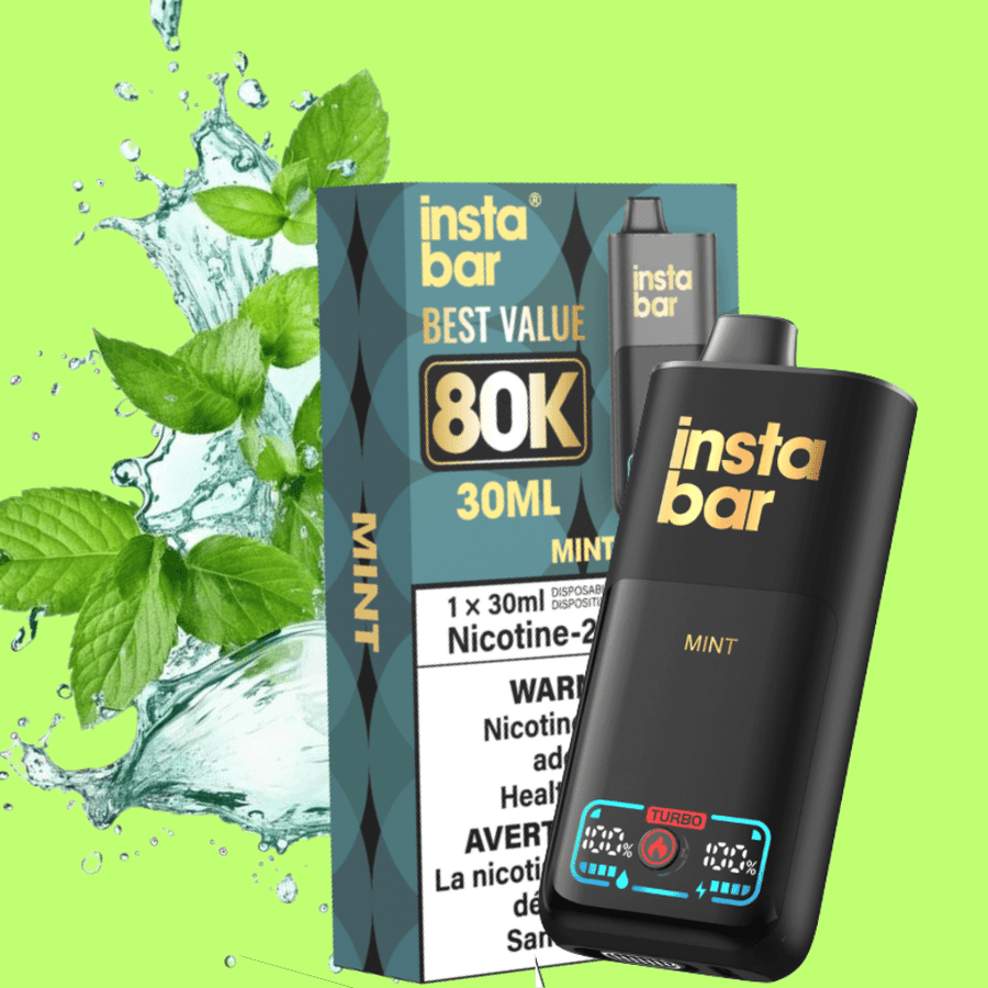 Insta Bar 80K Disposable Vape-Mint Okotoks Vape SuperStore Okotoks Alberta