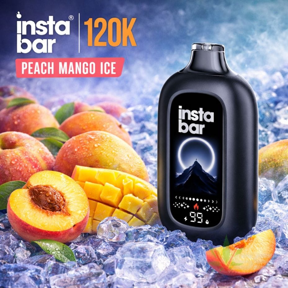 Insta Bar 80K Disposable Vape - Peach Mango Ice 120000 / 20mg Okotoks Vape SuperStore Okotoks Alberta