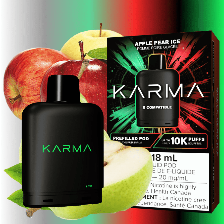 Karma 10k Puff Pod-Apple Pear Ice 18ml / 20mg Okotoks Vape SuperStore Okotoks Alberta