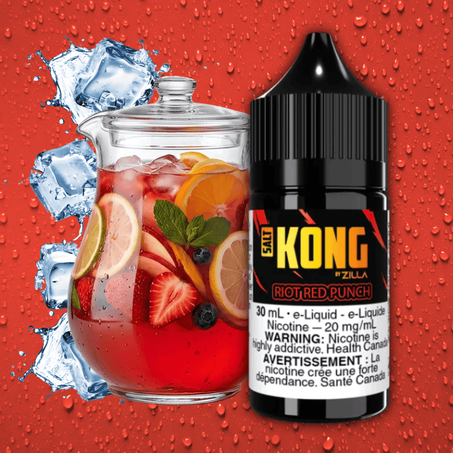 Kong Salt by Zilla-Riot Red Punch Okotoks Vape SuperStore Okotoks Alberta