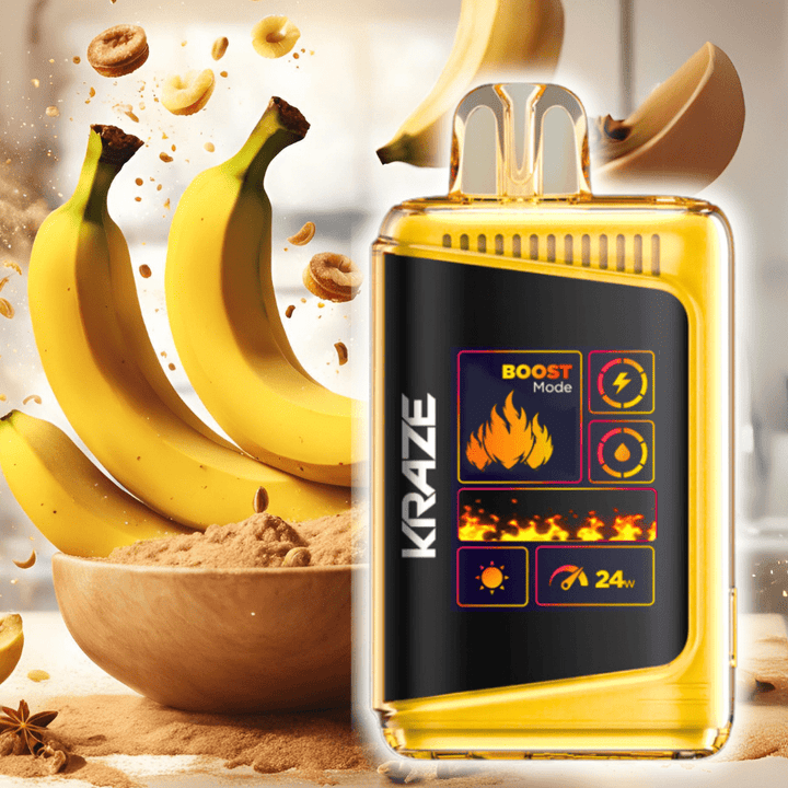 Kraze HD Mega 20k Disposable Vape - Banana Bake 20000 Puffs / 20mg Okotoks Vape SuperStore Okotoks Alberta