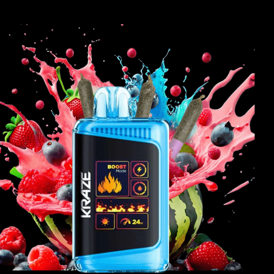 Kraze HD Mega 20k Disposable Vape - Blueberry Watermelon Ice 20000 Puffs / 20mg Okotoks Vape SuperStore Okotoks Alberta