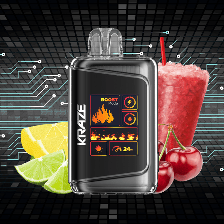 Kraze HD Mega 20k Disposable Vape - Red Lightning Ice 20000 Puffs / 20mg Okotoks Vape SuperStore Okotoks Alberta