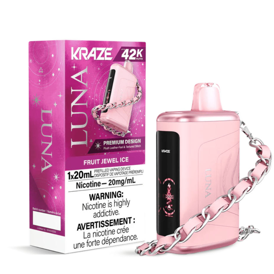 Kraze Luna Disposable Vape-Fruit Jewel Ice Okotoks Vape SuperStore Okotoks Alberta