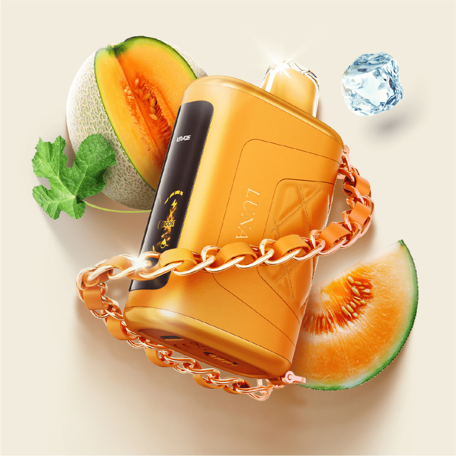 Kraze Luna Disposable Vape-Golden Cantaloupe Ice Okotoks Vape SuperStore Okotoks Alberta