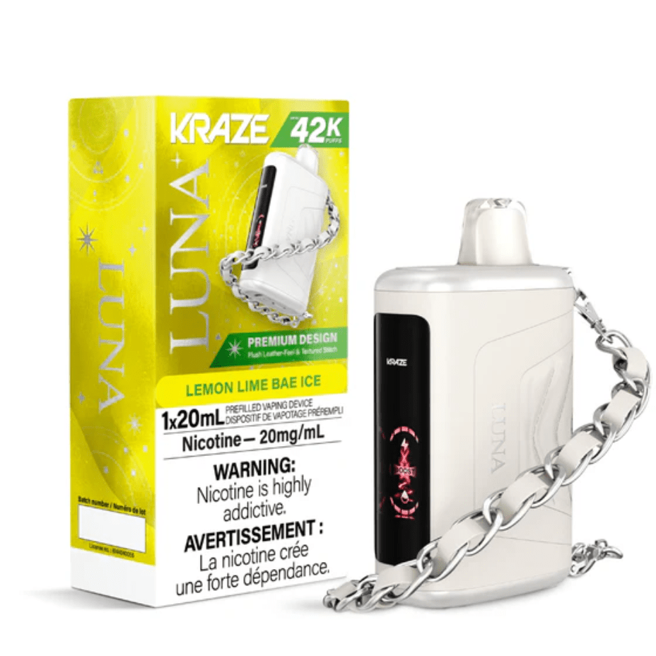 Kraze Luna Disposable Vape-Lemon Lime Bae Ice Okotoks Vape SuperStore Okotoks Alberta