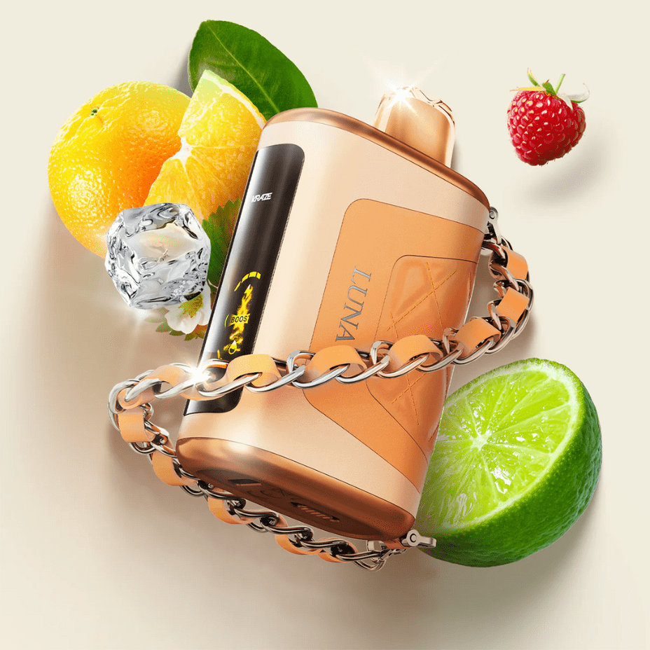 Kraze Luna Disposable Vape-Opal Orange Razz Lime Ice Okotoks Vape SuperStore Okotoks Alberta
