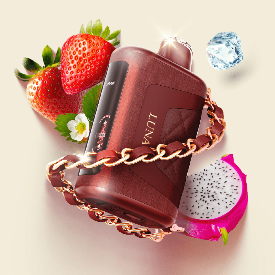 Kraze Luna Disposable Vape-Sassy Strawberry Dragonfruit Ice Okotoks Vape SuperStore Okotoks Alberta