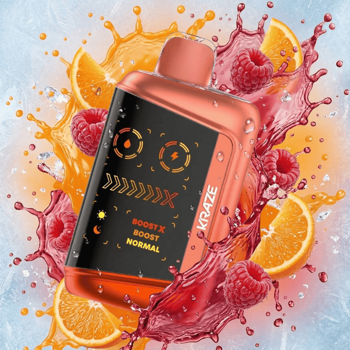 Kraze Mega X 48K Disposable Vape - Punch Orange Raspberry KO Ice Okotoks Vape SuperStore Okotoks Alberta