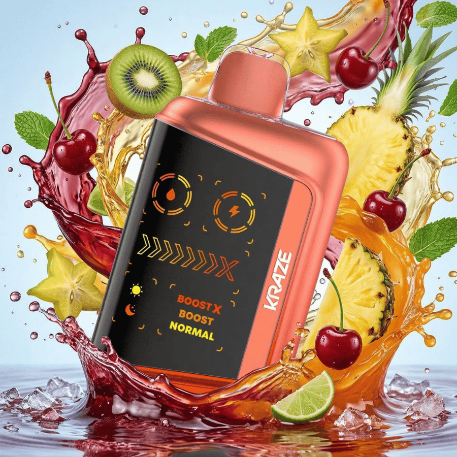 Kraze Mega X 48K Disposable Vape - Punch Series Tropical KO Ice Okotoks Vape SuperStore Okotoks Alberta