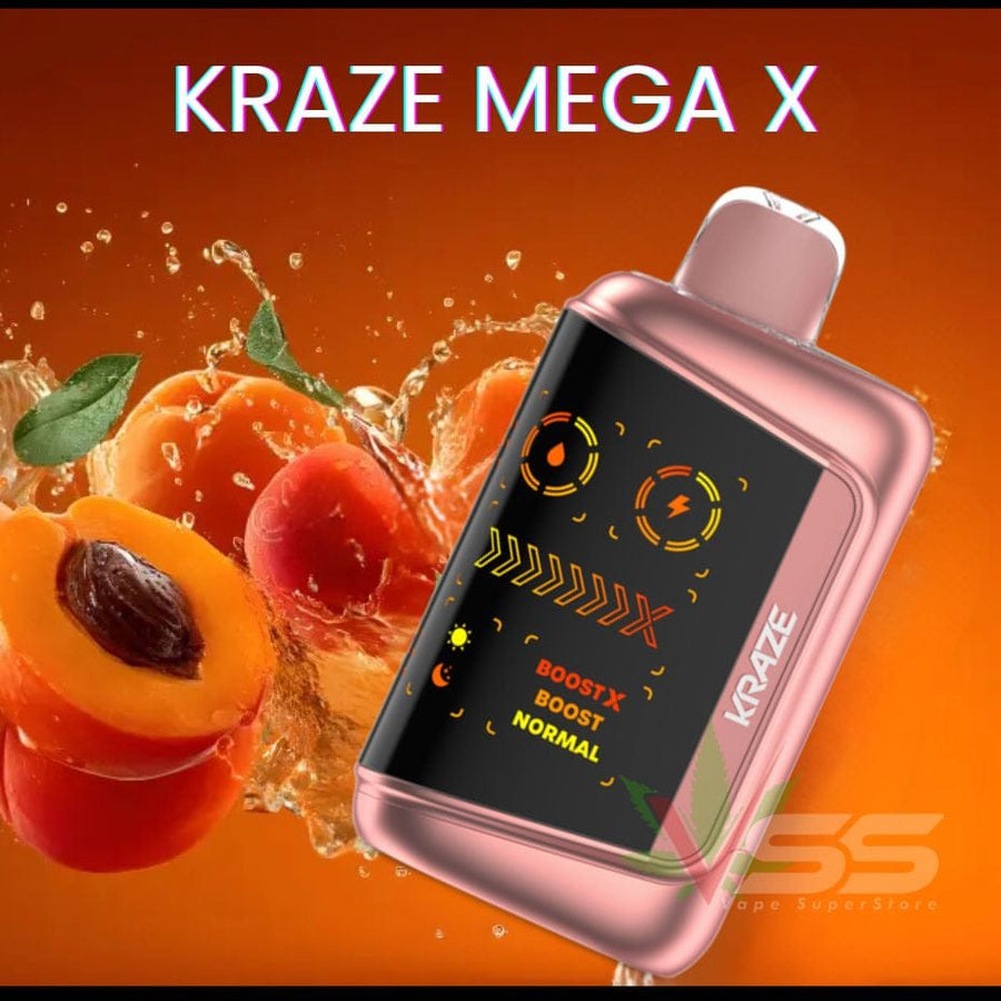 Kraze Mega X 48K - Juicy Peach Ice Okotoks Vape SuperStore Okotoks Alberta