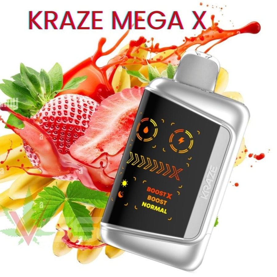 Kraze Mega X 48K - White G.B. Ice Okotoks Vape SuperStore Okotoks Alberta