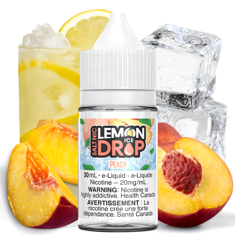 Lemon Drop Salt-Peach Ice 30ml / 12mg Okotoks Vape SuperStore Okotoks Alberta