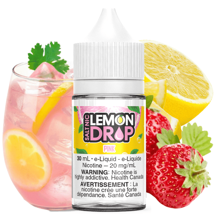 Lemon Drop Salt-Pink 30ml / 12mg Okotoks Vape SuperStore Okotoks Alberta