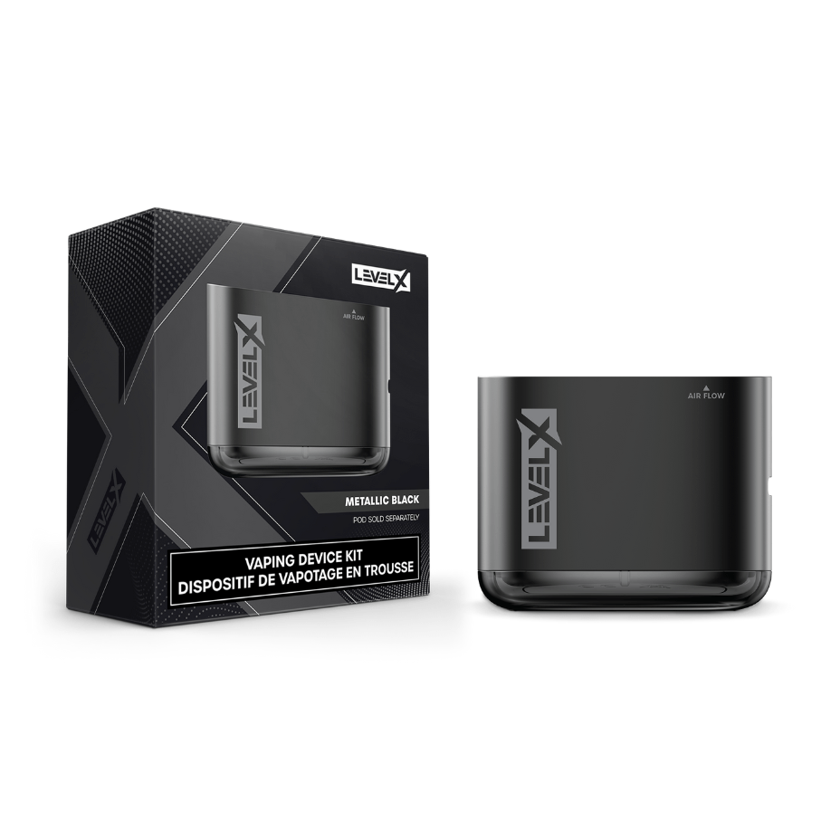 Level X Battery-650mA 13w 600mAh / Metallic Black Okotoks Vape SuperStore Okotoks Alberta