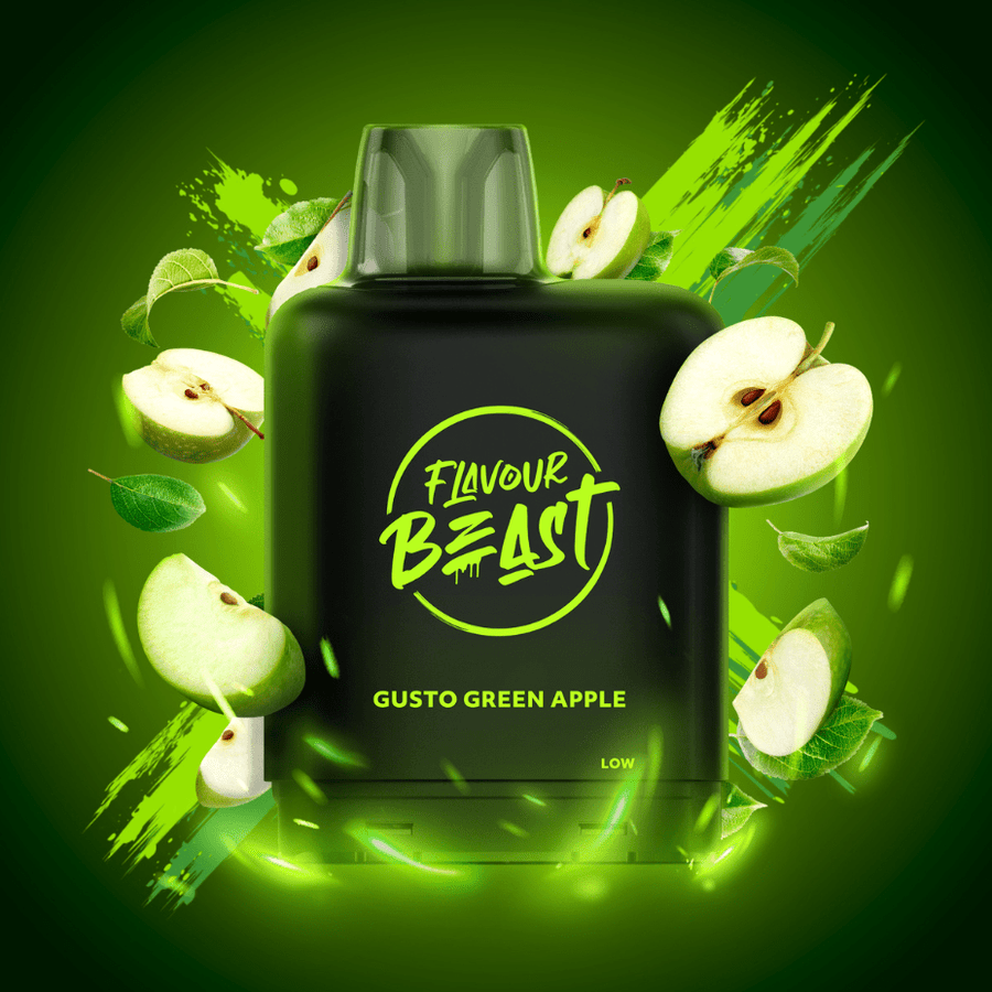 Level X Boost Flavour Beast 15k Pod-Gusto Green Apple 15000 Puffs / 20mg Okotoks Vape SuperStore Okotoks Alberta