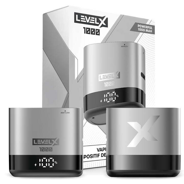 Level X Device Kit 1000 1000mAh / Nexus Silver Okotoks Vape SuperStore Okotoks Alberta