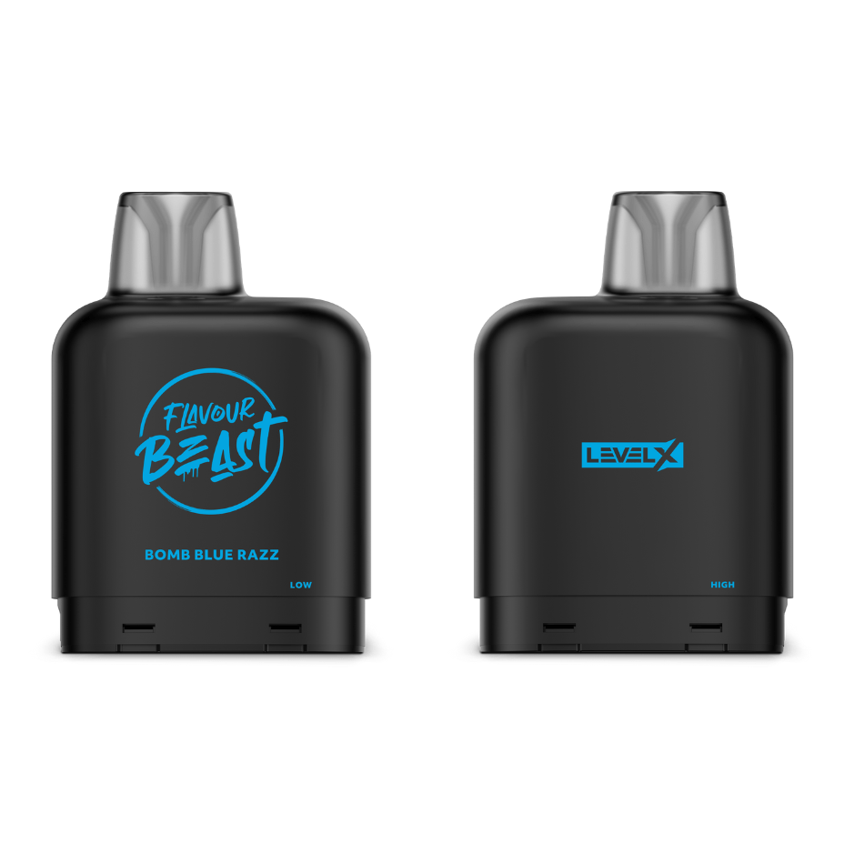 Level X Flavour Beast Pod-Bomb Blue Razz 20mg / 7000 Puffs Okotoks Vape SuperStore Okotoks Alberta