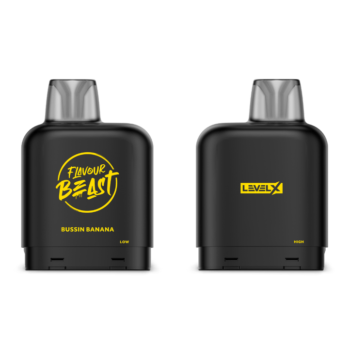 Level X Flavour Beast Pod-Bussin Banana 20mg / 7000 Puffs Okotoks Vape SuperStore Okotoks Alberta