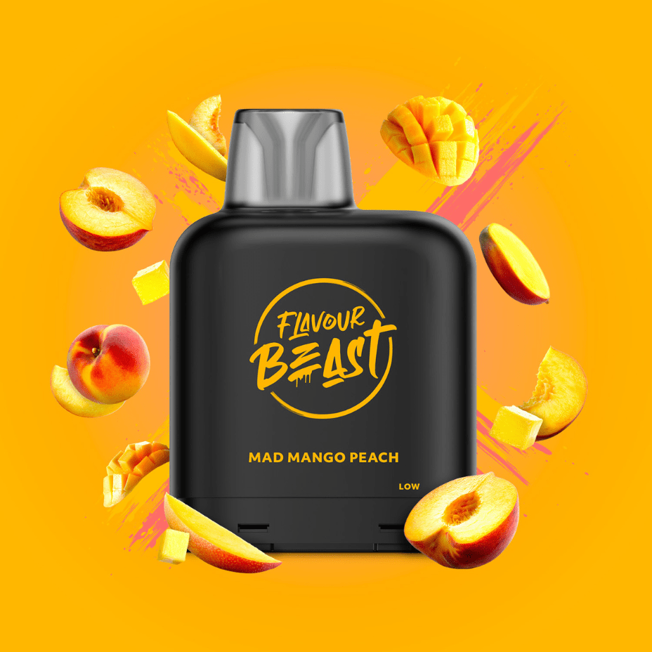 Level X Flavour Beast Pod-Mad Mango Peach 20mg / 7000 Puffs Okotoks Vape SuperStore Okotoks Alberta