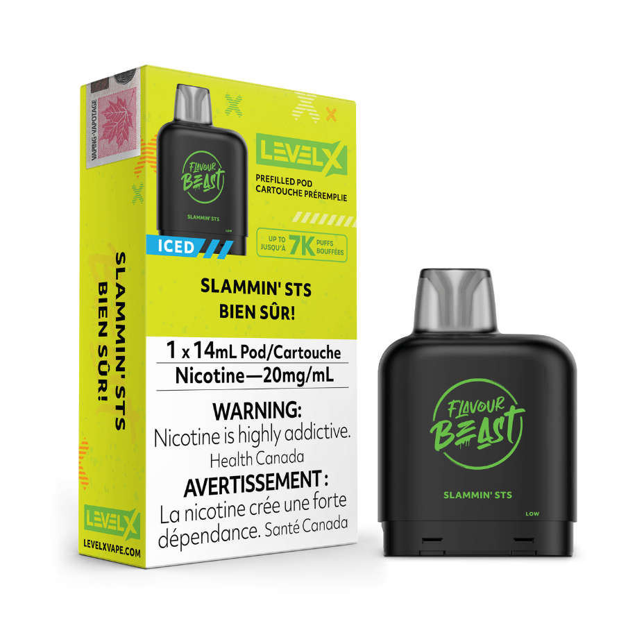 Level X Flavour Beast Pod-Slammin' STS 20mg / 7000 Puffs Okotoks Vape SuperStore Okotoks Alberta