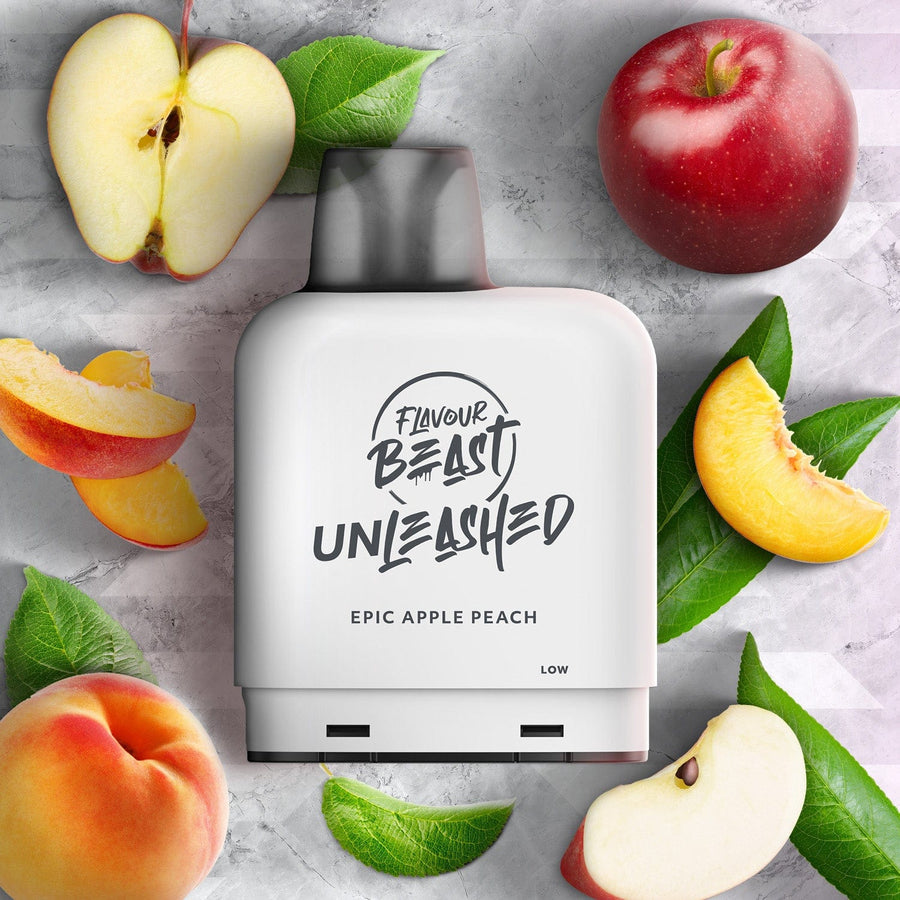 Level X Flavour Beast Unleashed Pod-Epic Apple Peach 20mg / 7000 Puffs Okotoks Vape SuperStore Okotoks Alberta