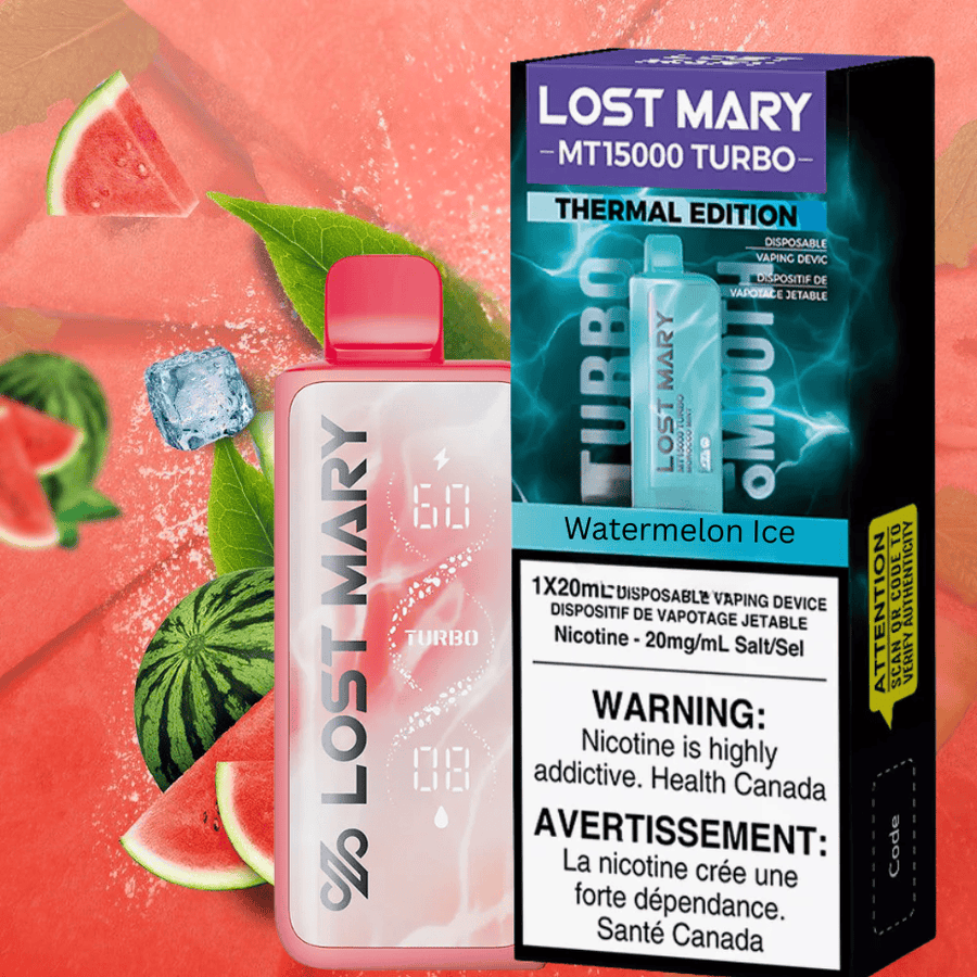Lost Mary MT50K Turbo Disposable Vape-Watermelon Freeze Okotoks Vape SuperStore Okotoks Alberta