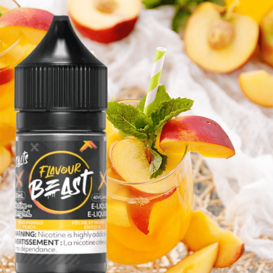 Mad Mango Peach Salts by Flavour Beast E-Liquid 30ml / 20mg Okotoks Vape SuperStore Okotoks Alberta