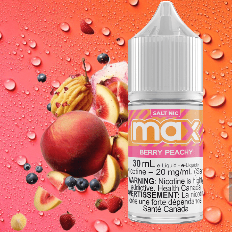 Max E-Liquid - Berry Peachy Salt 30ml / 12mg Okotoks Vape SuperStore Okotoks Alberta