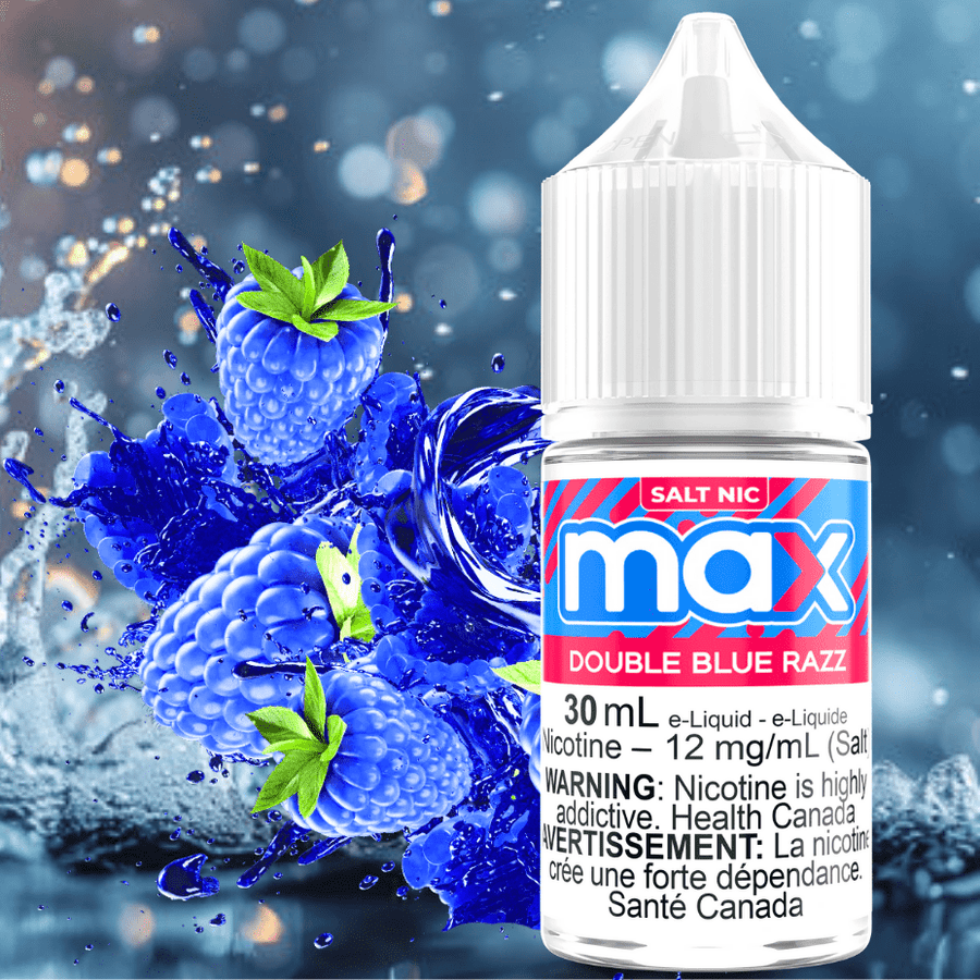 Max E-Liquid - Double Blue Razz Salt Okotoks Vape SuperStore Okotoks Alberta