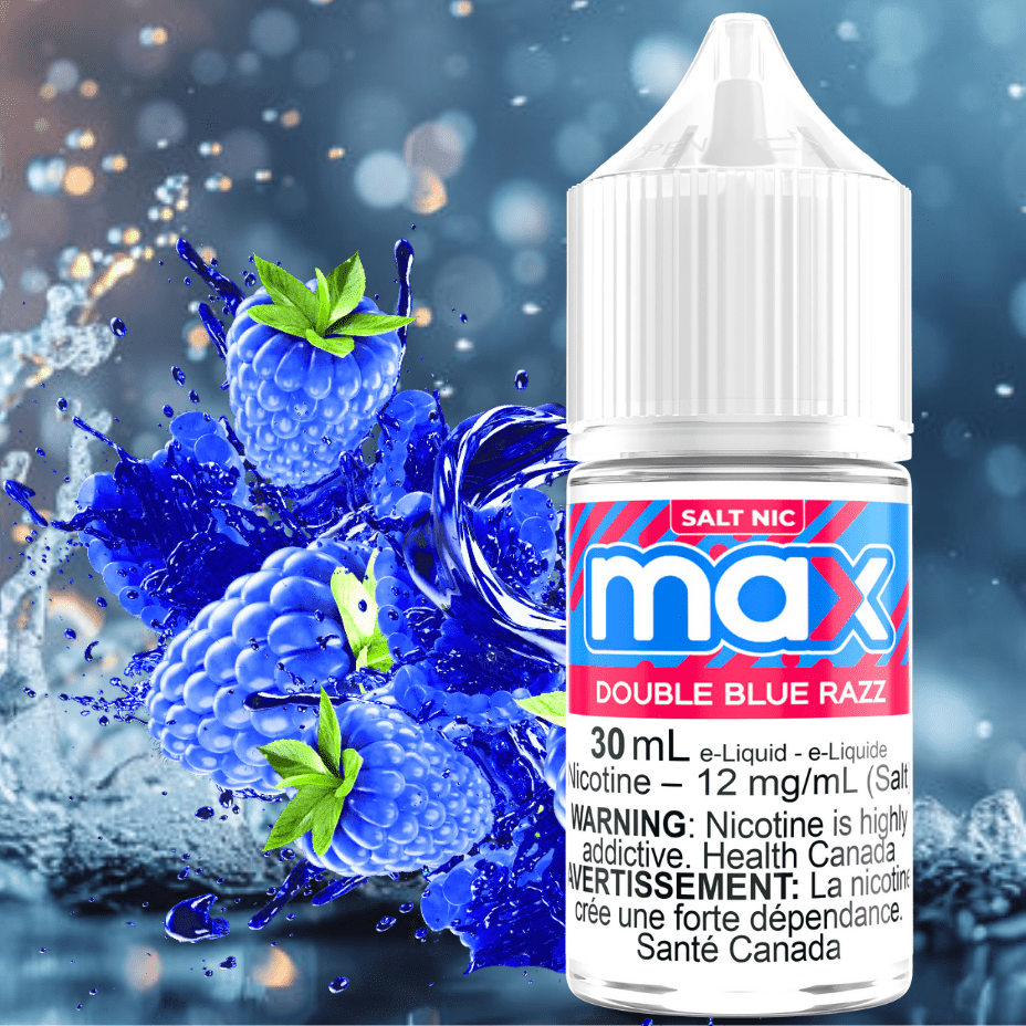 Max E-Liquid - Double Blue Razz Salt Okotoks Vape SuperStore Okotoks Alberta