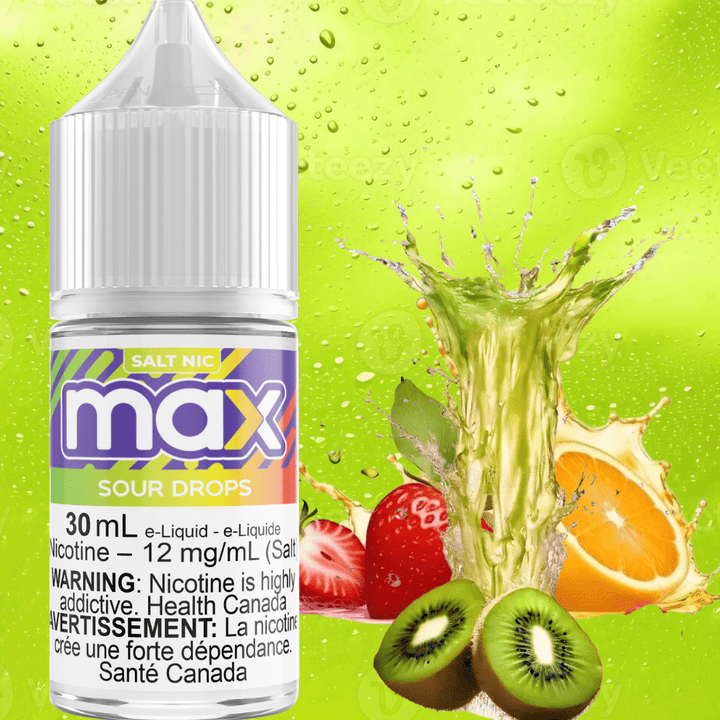 Max E-Liquid - Sour Drops Salt 30ml / 12mg Okotoks Vape SuperStore Okotoks Alberta